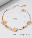 Pulseras de acero de titanio con flores dulces de vacaciones