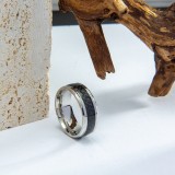 Anillos simples al por mayor del revestimiento de acero inoxidable de la raya del estilo