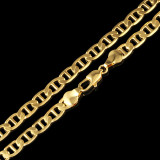 Collar chapado en cobre de color sólido Hip-Hop 1 pieza