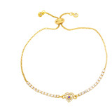 Pulsera de cobre con forma de corazón de moda Pulseras de cobre con circón