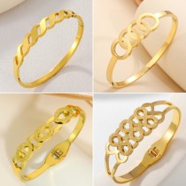 Brazalete plateado oro del chapado en oro del infinito del estilo clásico casual al por mayor