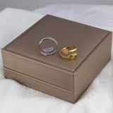 Anillo abierto de acero inoxidable con flecha de estilo simple al por mayor