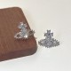 1 par de pendientes de circonita con incrustaciones de cobre de Fashion Planet