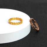 Anillos de pulido de acero de titanio de estilo simple dólar