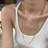 Collares a capas con revestimiento de acero y titanio en forma de U, 1 pieza