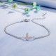 Pulseras De Circón Con Incrustaciones De Cobre De Mariposa De Moda 1 Pieza