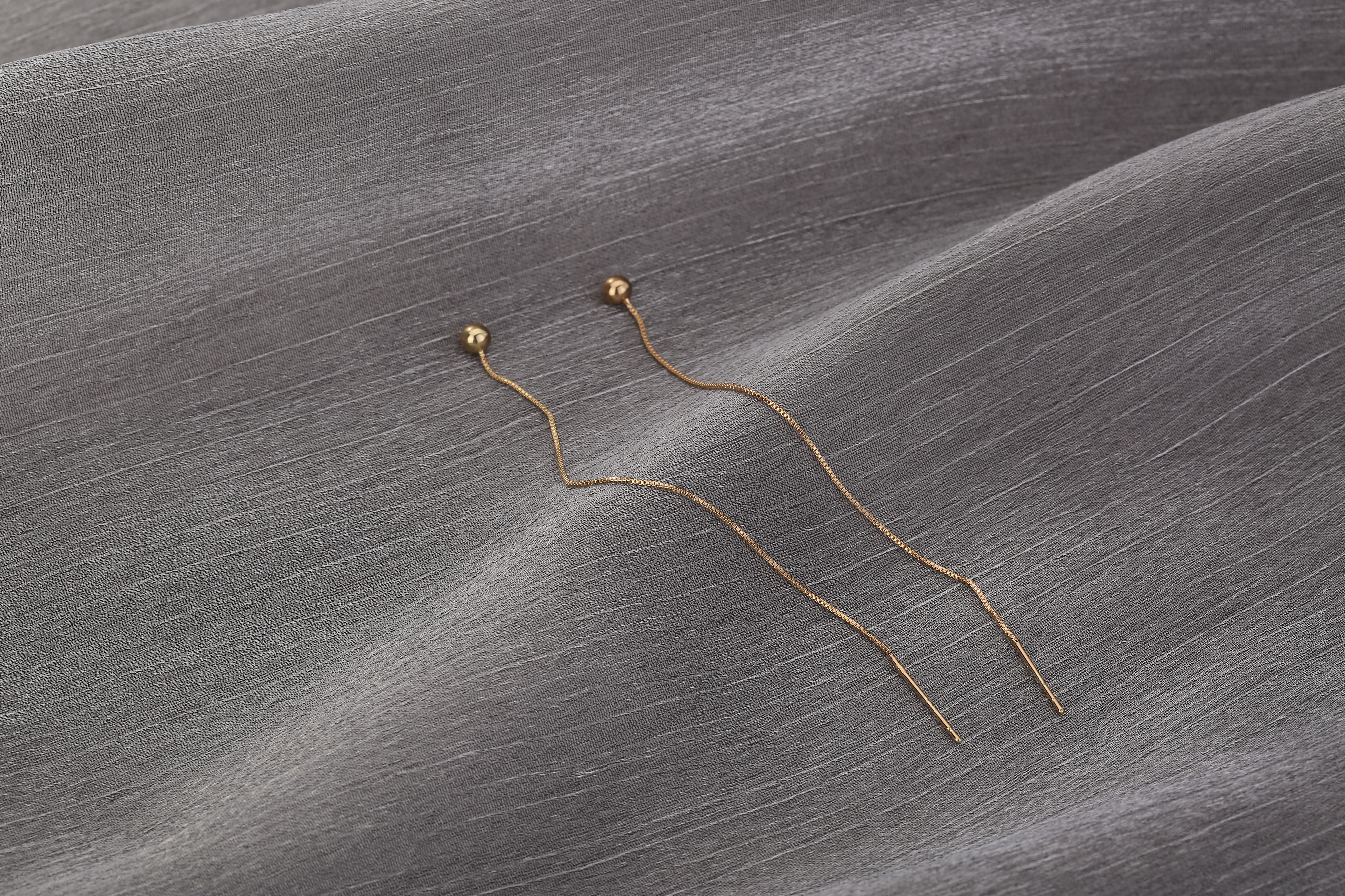1 par Estilo simple Estilo clásico Color sólido Cobre Chapado en oro Línea de oreja