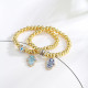 Nuevo estilo Fátima Palm Devil's Eye Beads Pulsera de perlas de cobre