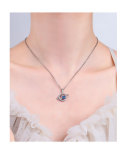 Collar con colgante de circón con incrustaciones de cobre y estrella de Basic Streetwear