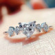 Anillos De Circón Con Incrustaciones De Cobre En Forma De Corazón De Moda 1 Pieza