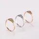Anillos de acero de titanio de color sólido de estilo simple de hip-hop a granel