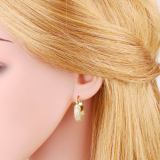 Pendientes De Cobre Geométricos De Moda Pendientes De Cobre Con Circonitas