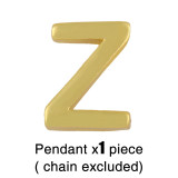 Collar con colgante de 26 letras inglesas brillantes