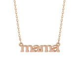 1 Pieza MAMA Estilo Simple Letra Luna Forma de Corazón Aleación Revestimiento de Cobre Incrustaciones Diamantes Artificiales Diamante Artificial Chapado en Oro Rosa Chapado en Oro Chapado en Plata Collar con Colgante