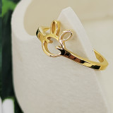 Anillos de revestimiento de acero inoxidable de estilo animal simple