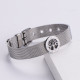 Pulsera De Acero Inoxidable Con Números Romanos Del Árbol De La Vida De Moda
