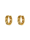 Pendientes Chapados en Oro Cobre de Color Sólido de Moda 1 Par