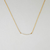 Collar pendiente plateado oro 14K del cobre 14K de la perla de agua dulce irregular del estilo simple a granel