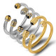 Brazalete De Acero Inoxidable De Color Sólido De Moda 1 Pieza