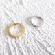 Anillos de circón con incrustaciones de cobre de color sólido de moda de 1 pieza