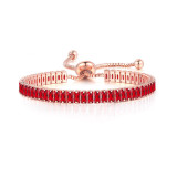 Estilo simple Geométrico Incrustación de cobre Pulseras de circón 1 pieza