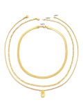 Collares acodados chapados en oro de cobre 18K de color sólido de estilo simple elegante
