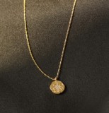 Collar pendiente plateado oro 18K del cobre 18K de la estrella del estilo simple a granel