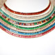 Nuevo Collar de cobre con incrustaciones de cristal de circonio de Color blanco,