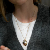 Collar con colgante de aleación de gotas de agua de estilo simple
