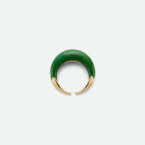 Collar chapado en oro de los pendientes de los anillos del esmalte de cobre del color sólido simple del estilo que platea 18K