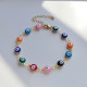 Moda Ojo Cobre Esmalte Chapado Incrustaciones Resina Pulseras 1 Pieza