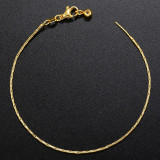 Collar chapado en oro de cobre geométrico de estilo simple