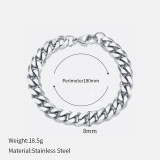 Estilo Simple Geométrico Chapado en Acero Inoxidable Pulseras 1 Pieza