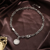 Collar pendiente del Zircon de la perla de agua dulce de las perlas artificiales del cobre humano del estilo simple a granel