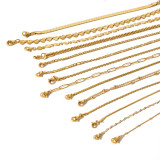 Pulseras chapadas en oro de 18 quilates con revestimiento de acero inoxidable de color sólido de estilo moderno de IG