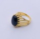Anillos De Ágata Con Incrustaciones De Cobre Geométricos De Moda