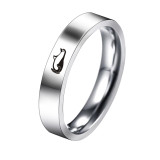 Anillos de acero inoxidable Fashion Penguin 1 pieza