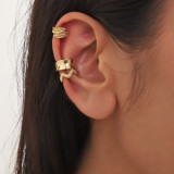 7 piezas estilo coreano ondas forma de corazón chapado cobre chapado en oro Ear Cuffs