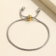 Pulsera De Cadena De Serpiente Torcida De Plata De Acero Inoxidable De Moda