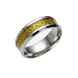 Anillo hueco de estrella de seis puntas, estrella de cinco puntas, acero de titanio, personalidad dominante, accesorios de anillo Simple Retro