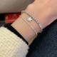 Pulseras moldeadas de cobre de la galjanoplastia de la cara sonriente de la estrella del estilo simple del estilo de IG