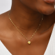 Collar De Acero Inoxidable Con Cadena Colgante En Forma De Corazón Simple De Moda