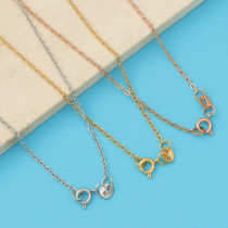 Collar de cadena de acero inoxidable de color sólido de estilo simple