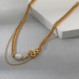 Collar De Acero Inoxidable De Serpiente De Moda 1 Pieza