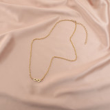 Nuevo Collar de la suerte número 8 en forma de corazón de acero