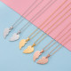 Collar de acero de titanio con forma de corazón de estilo simple