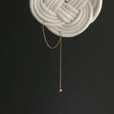 Pendientes de tuerca de acero de titanio con clip de oreja y taladro de una sola garra de cadena simple