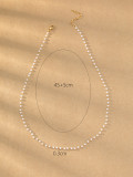 Collar redondo de acero inoxidable de estilo simple a granel