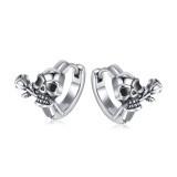 Pendientes de acero inoxidable con calavera estilo moderno Pendientes de acero inoxidable