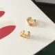 1 par de aretes de acero inoxidable de color sólido estilo IG